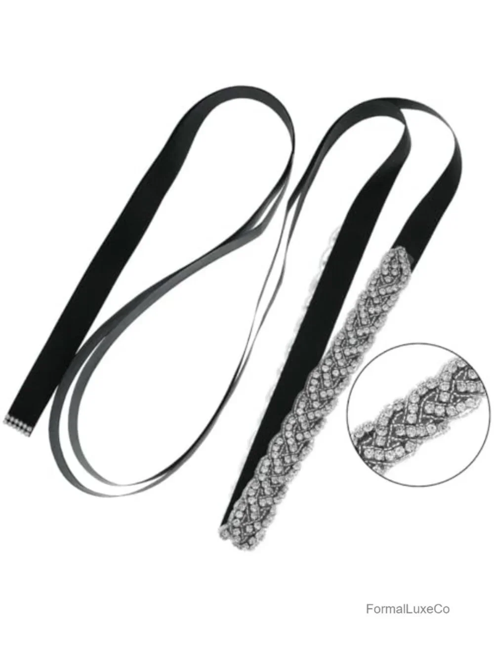 Rhinestone Sash Belt, Chevron Pattern, Wedding Dress Accessory, Adjustable